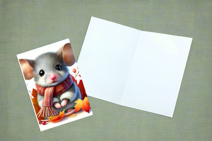 8 Handmade Baby Mice – Blank Inside – Folded 4x6 Every Occasion Cards with White Envelopes