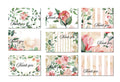 9 Red Rose Thank You Notecards 3x5 Blank Back
