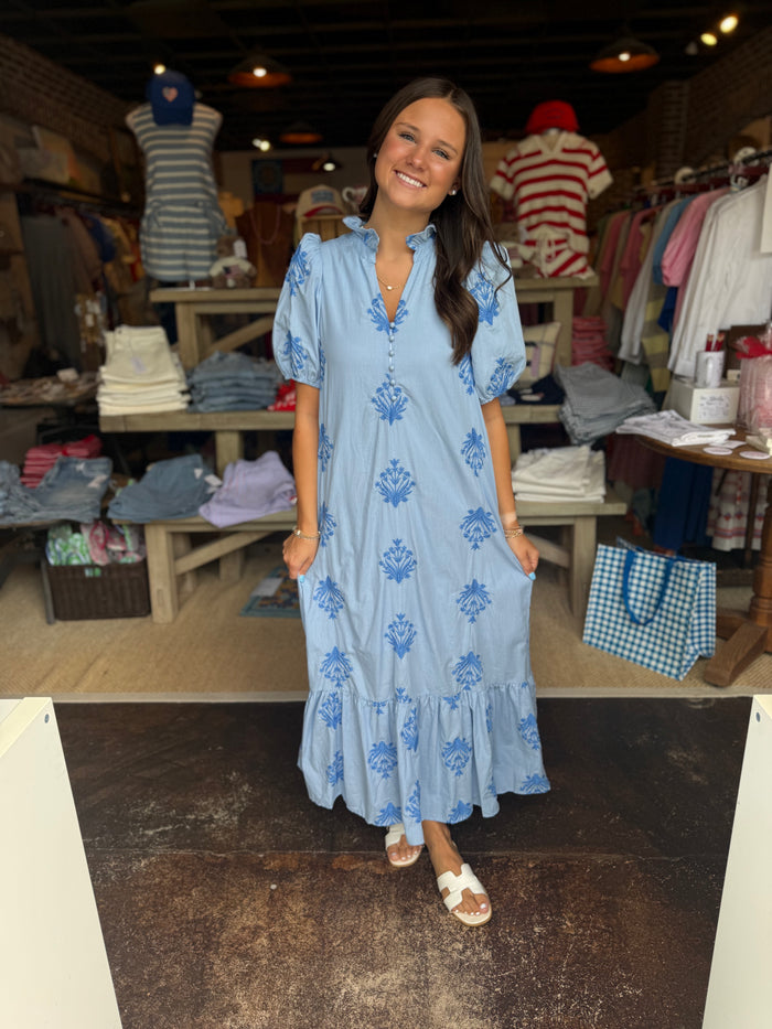 FINAL SALE - Anna Dress Chambray