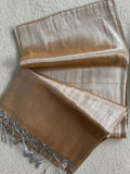 Indiehaat | Pure Tissue Cotton Handloom Saree Gold