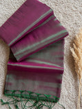 Indiehaat | Pure Tissue Cotton Handloom Saree Multicolor