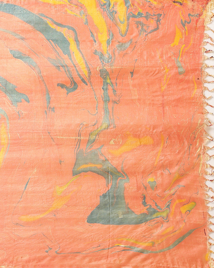 Abstract Katan Silk Tie Dyed Pink & Blue Suit (T+B+D)