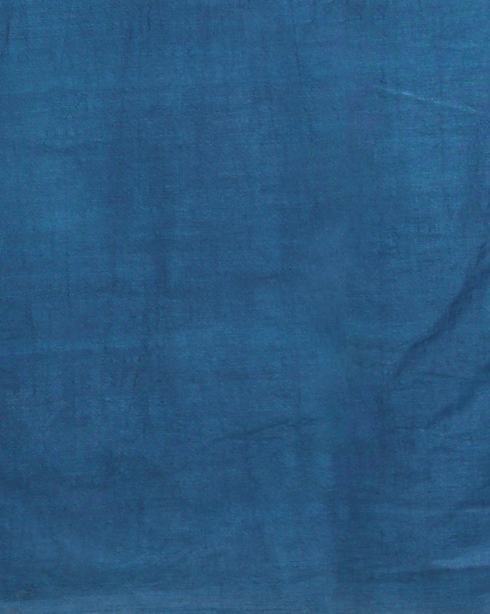 Abstract Katan Silk Tie Dyed Red & Blue Suit (T+B+D)
