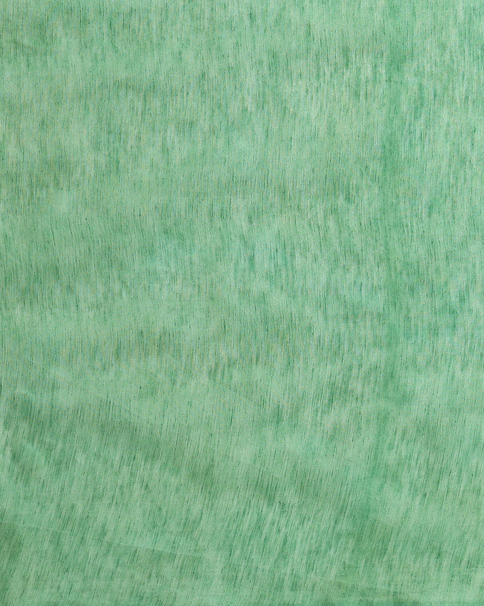 Alluring Eri Tussar Silk Embroidered Green Saree