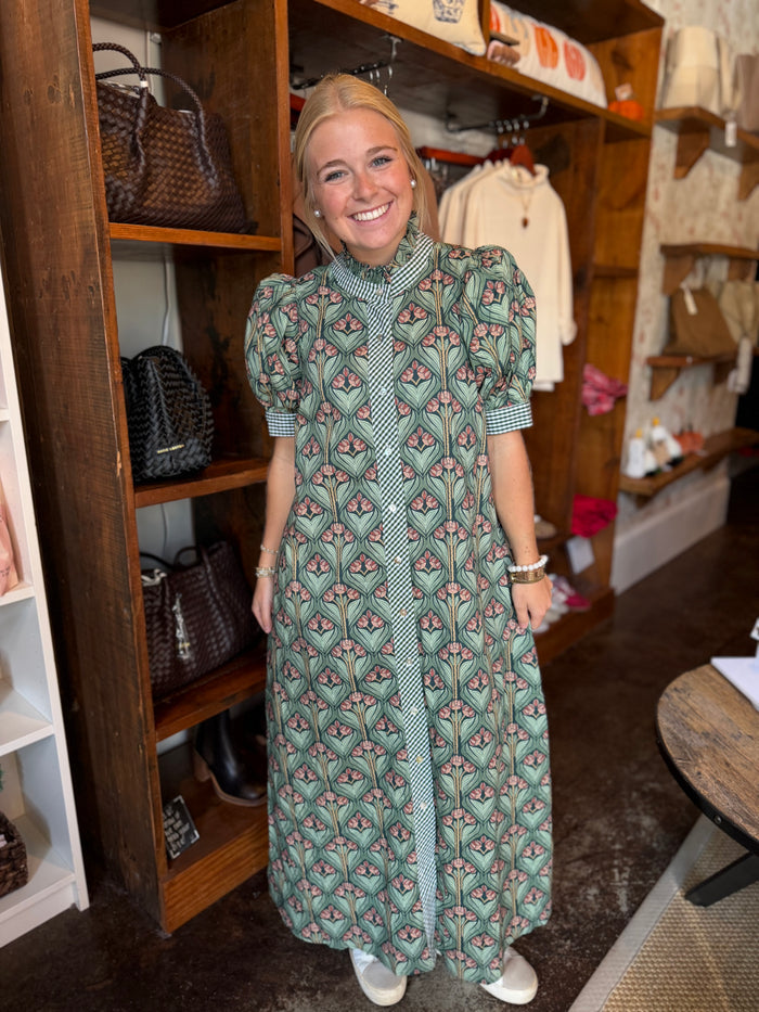Anna Maxi Dress Hunter Green