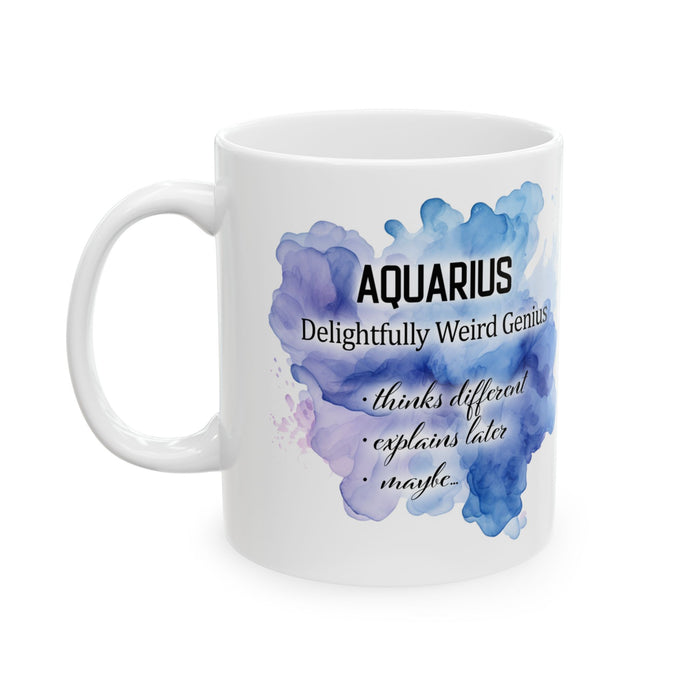 Aquarius Zodiac Mug Astrology Coffee Cup Jan Feb Birthday Horoscope Gift