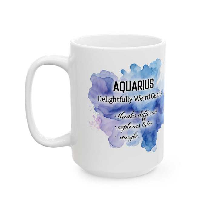 Aquarius Zodiac Mug Astrology Coffee Cup Jan Feb Birthday Horoscope Gift