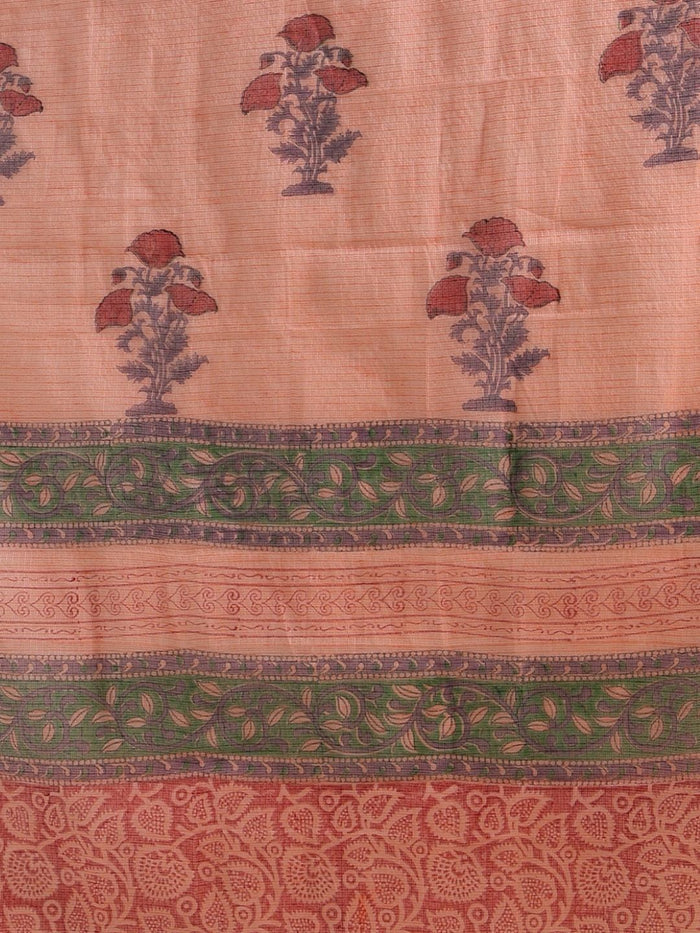 Indiehaat | Pure Kota Doria Blockprint Suit Red