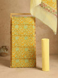 Indiehaat | Pure Kota Doria Blockprint Suit Yellow