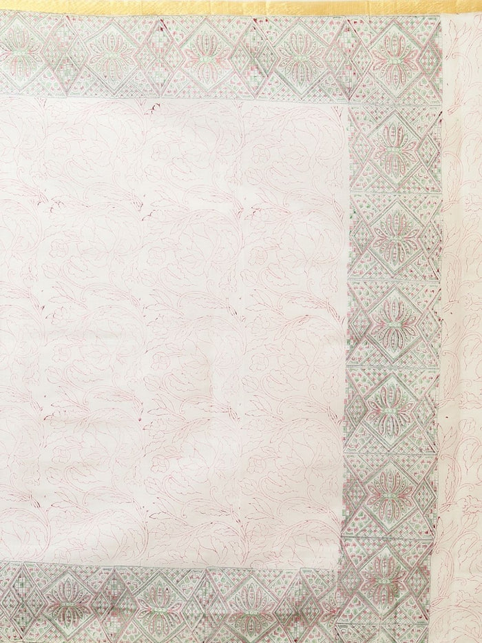 Indiehaat | Pure Kota Doria Blockprint Suit Multicolor