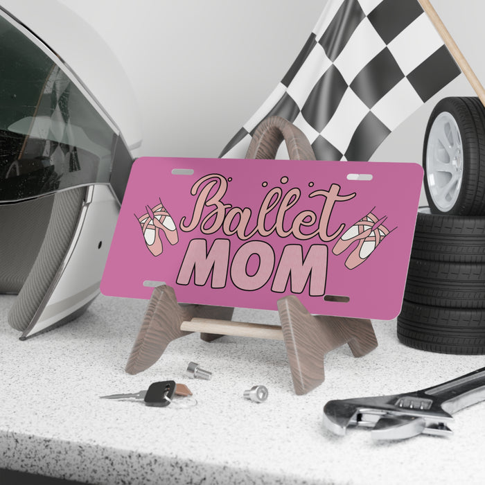 Ballet Mom License Plate, Custom Car Tag, Gift for Dancer, Pink Ballet,