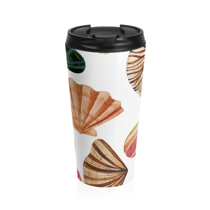 Beach Seashells Stainless Steel Travel Mug 15 oz