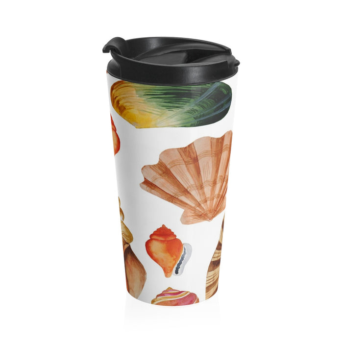 Beach Seashells Stainless Steel Travel Mug 15 oz