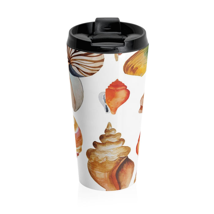 Beach Seashells Stainless Steel Travel Mug 15 oz