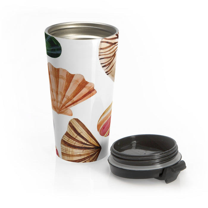 Beach Seashells Stainless Steel Travel Mug 15 oz
