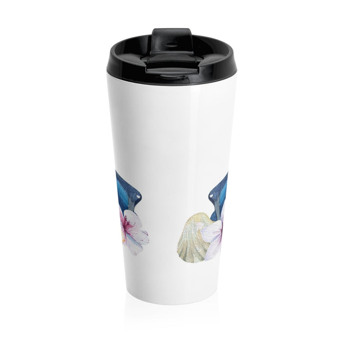 Beach Theme Sunglasses Stainless Steel Travel Mug 15 oz