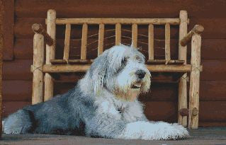 Bearded Collie  Counted Cross Stitch Pattern
