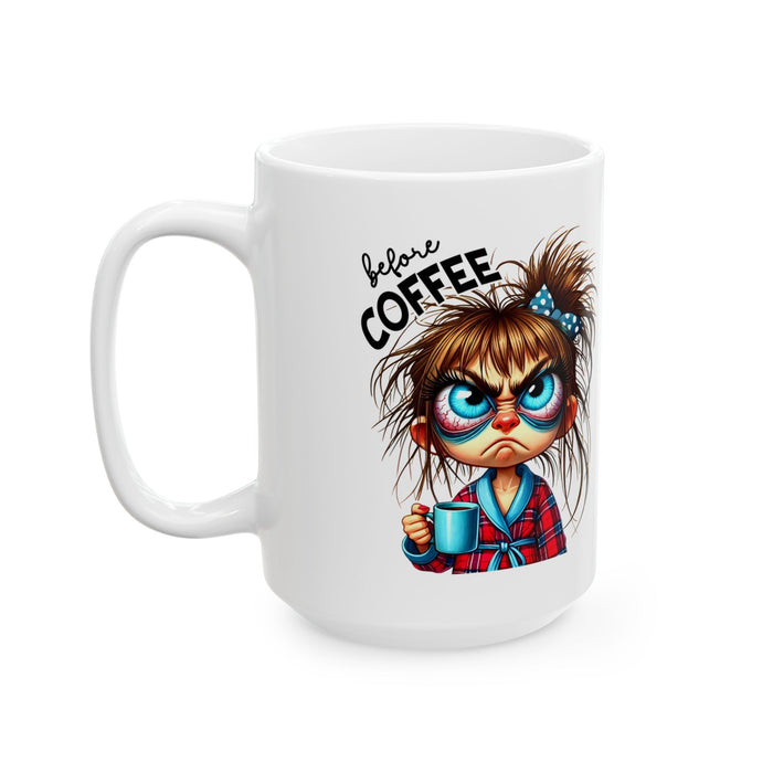 Before Coffee After Coffee Funny Mug Cute Coffee Lover Gift for Women