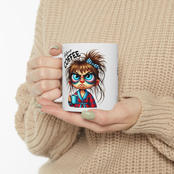 Before Coffee After Coffee Funny Mug Cute Coffee Lover Gift for Women