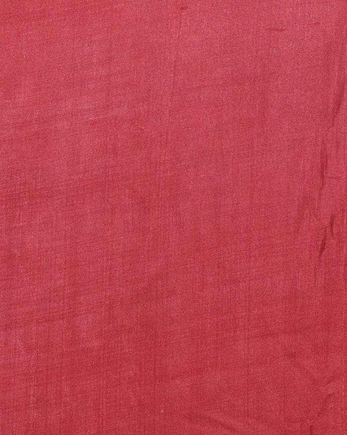 Indiehaat | Kashmiri Silk Printed Saree Beige & Maroon