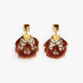Bezel Drop Earring