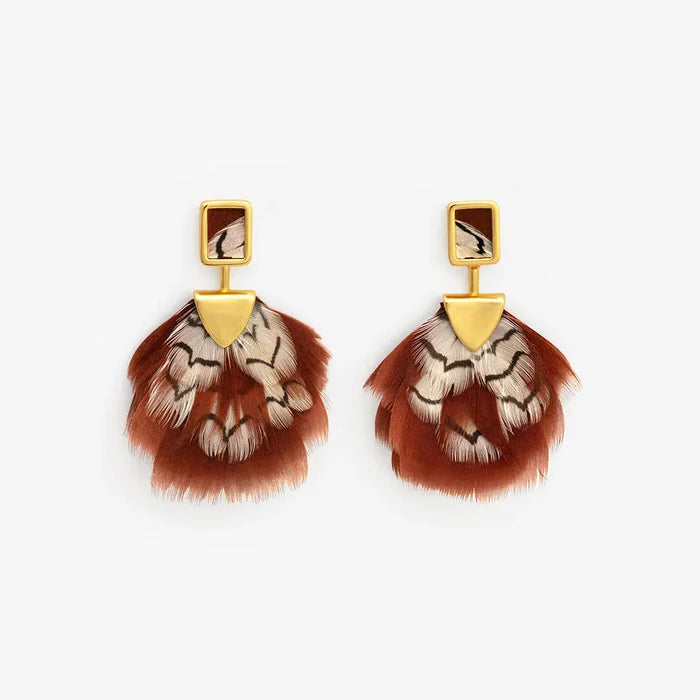 Bezel Drop Earring