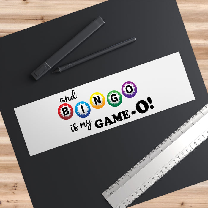 Bingo is My Game bumper sticker | Bingo balls design