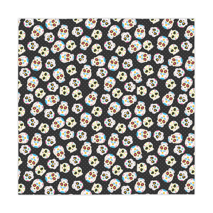 Black Sugarskull Tablecloth Décor Day of the Dead Party Table Covering