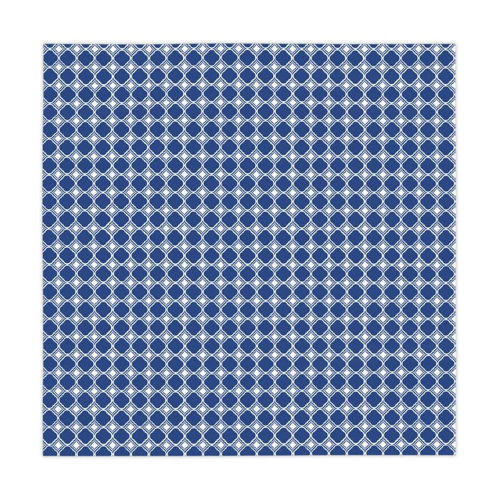 Blue and White Dot Pattern Tablecloth Home Décor