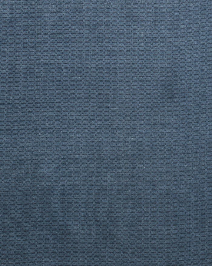 Indiehaat | Kashmiri Silk Printed Saree Dark Blue & Tan