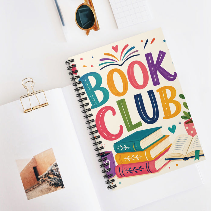 Book Club Spiral Notebook – Reading Journal for Book Lovers and Readers