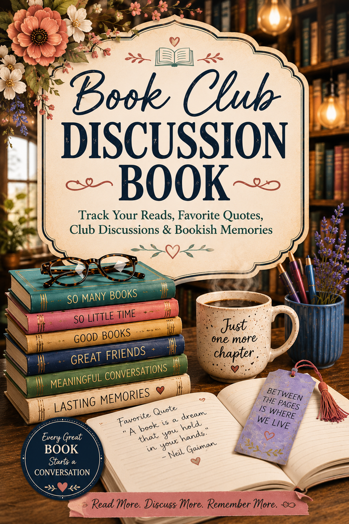 Book Club Starter Bundle | How to Start a Book Club Guide + 5 Discussion Journals