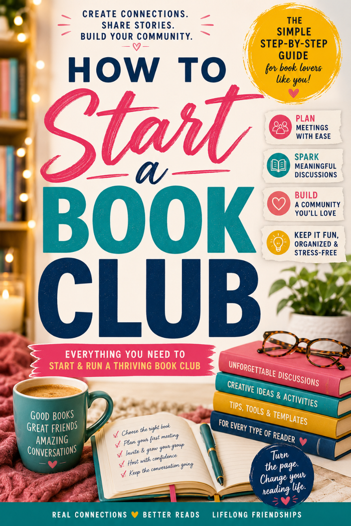 Book Club Starter Bundle | How to Start a Book Club Guide + 5 Discussion Journals