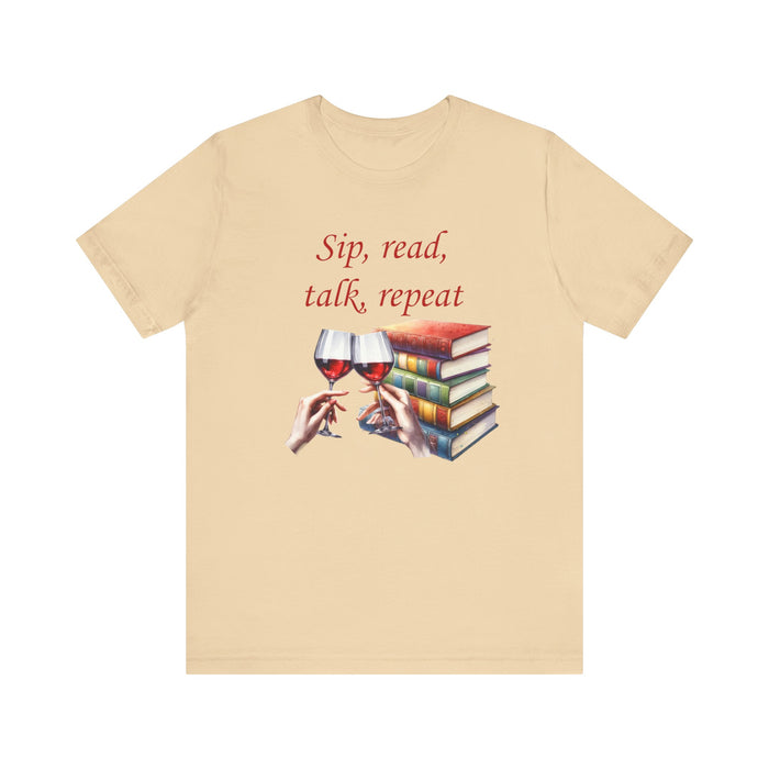 Book Club T-shirt Sip Read Talk Repeat