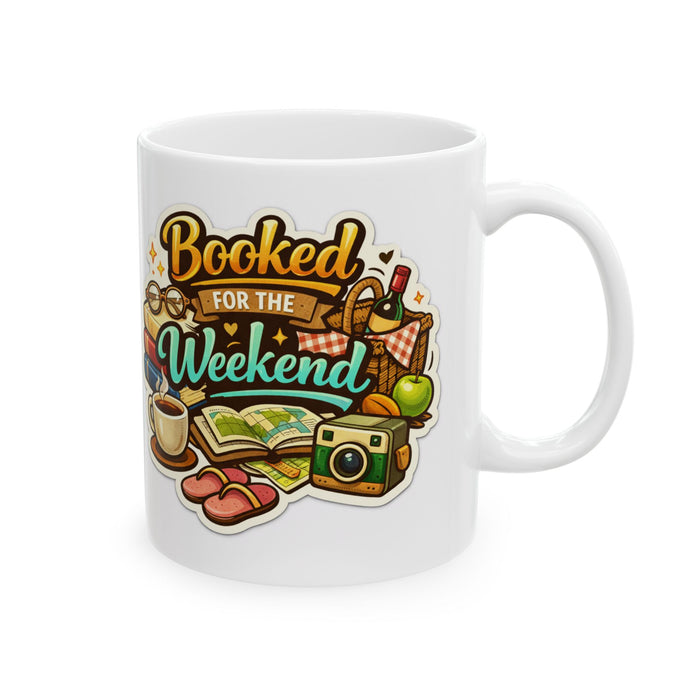Booked for the Weekend Mug  Book Lover Gift  Cozy Reading Coffee Cup Readers