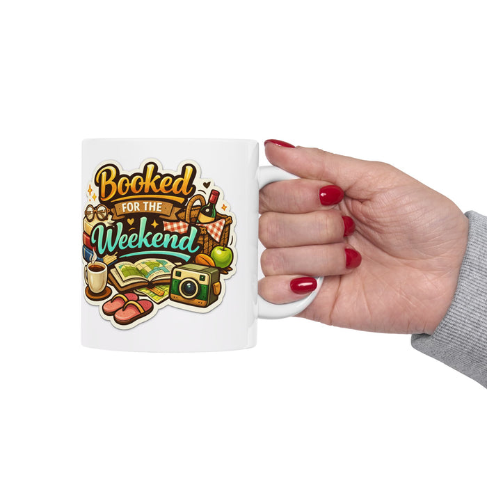 Booked for the Weekend Mug  Book Lover Gift  Cozy Reading Coffee Cup Readers
