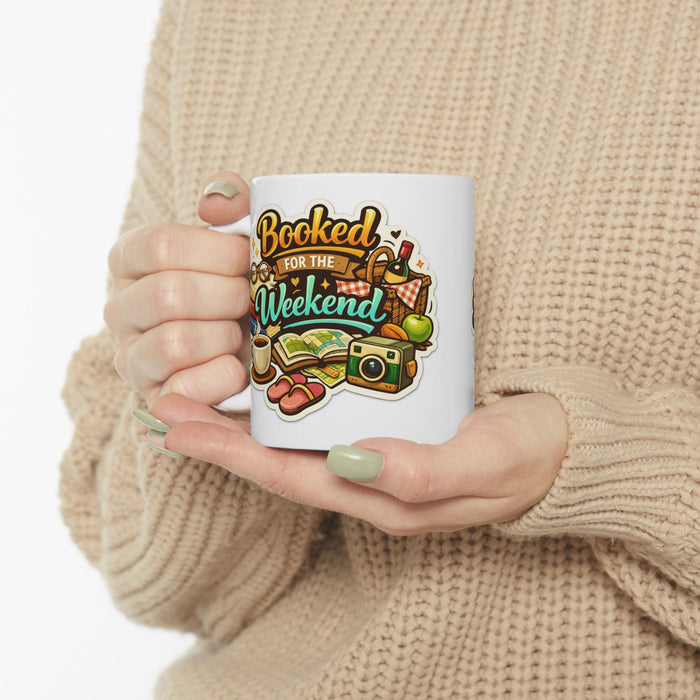 Booked for the Weekend Mug  Book Lover Gift  Cozy Reading Coffee Cup Readers