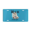Boots and beer custom front license plate