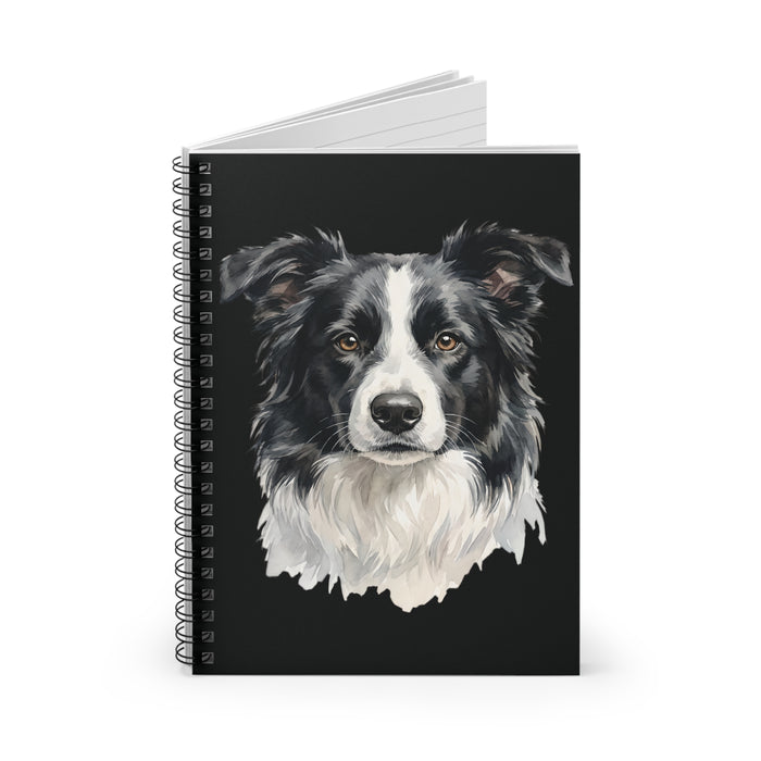 Border Collie Spiral Notebook – Dog Lover Ruled Journal