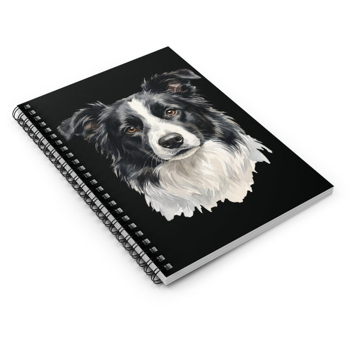 Border Collie Spiral Notebook – Dog Lover Ruled Journal