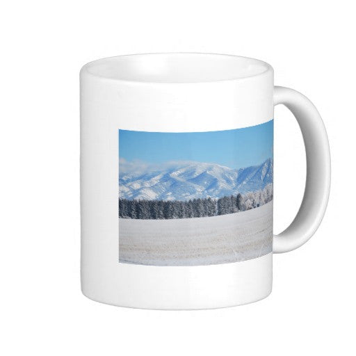 Bozeman Montana Rocky Mountain Winter Coffee Mugs 11oz 15oz Ceramic