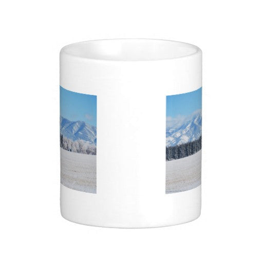 Bozeman Montana Rocky Mountain Winter Coffee Mugs 11oz 15oz Ceramic