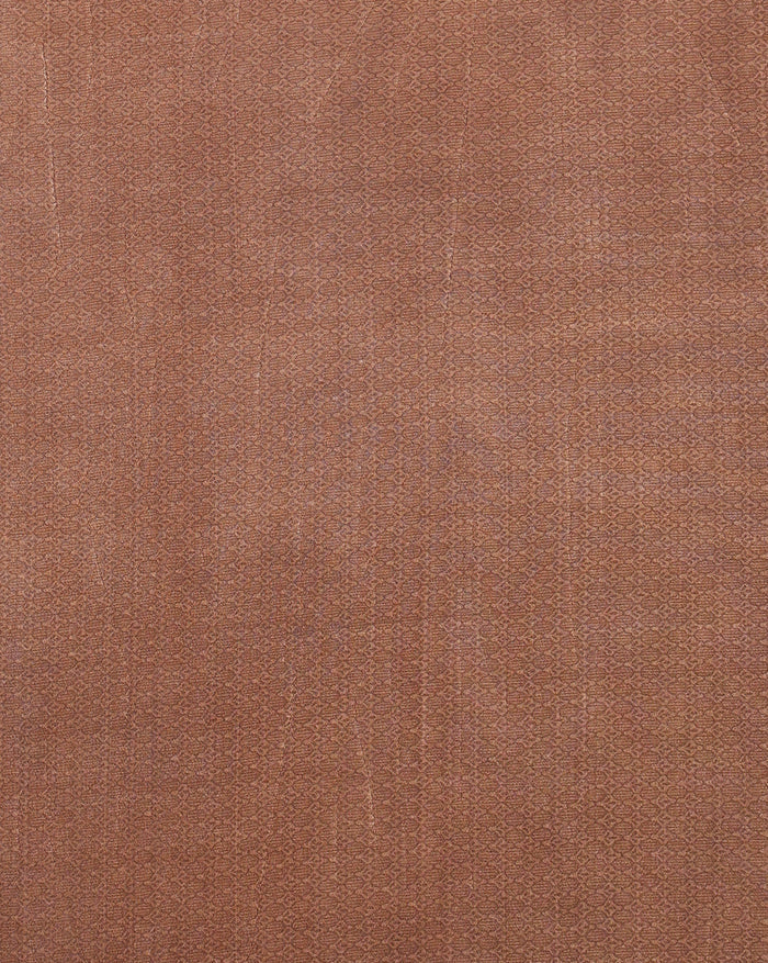 Indiehaat | Kashmiri Silk Printed Saree Brown & Dark Brown