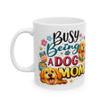 Busy Being a Dog Mom Mug  Cute Dog Lover Gift  Golden Retriever Coffee Cup