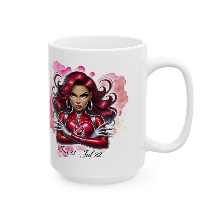 Cancer Zodiac Mug Astrology Coffee Cup June July Birthday Horoscope Gift