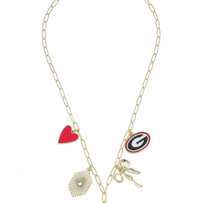 Canvas Style - Paper Clip Charm Collector Necklace