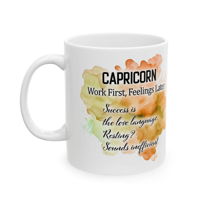 Capricorn Zodiac Coffee Mug – Astrology Gift, Funny Capricorn Cup Gift for Caps