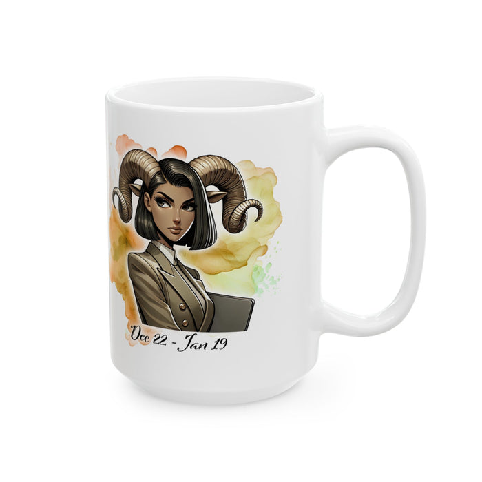 Capricorn Zodiac Coffee Mug – Astrology Gift, Funny Capricorn Cup Gift for Caps