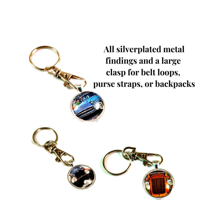 Car Guy Gift, Personalized keyring, Custom Hot Rod KeyRing, hotrod gift for him, street rod keychain, gearhead gift, Classic Car Keyring