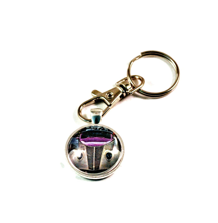 1937 Ford Hot Rod Vintage Auto Men's Key Ring Keychain